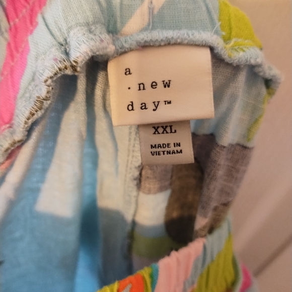 ❤️4 For $25 Sale Linen blend pull on pants fabric, drawstring closure. Size XXL - Picture 4 of 6